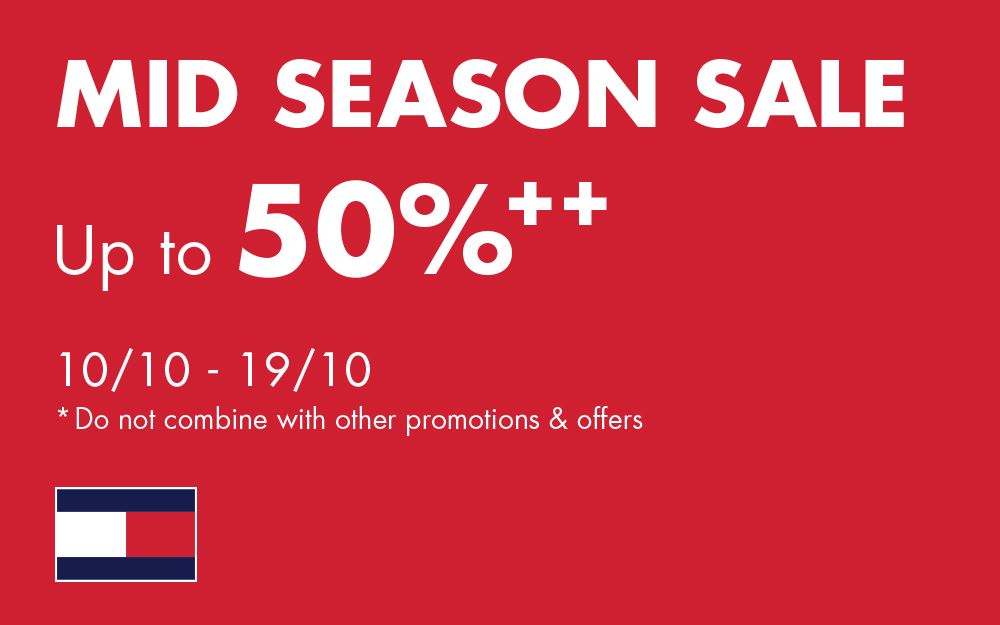 TOMMY HILFIGER MID SEASON SALE