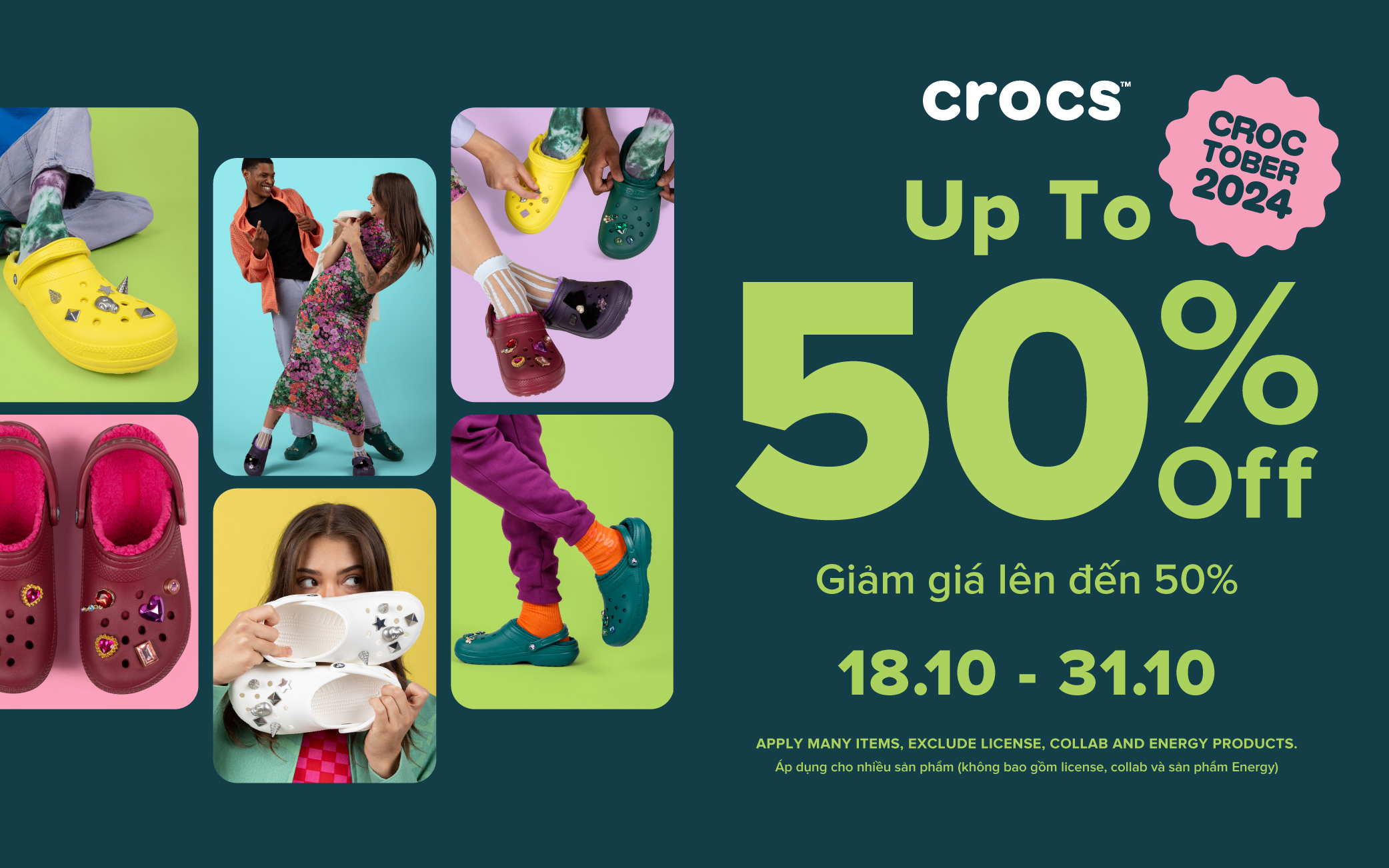 CROCS ƯU ĐÃI TẸT GA ĐẾN HẾT THÁNG 10