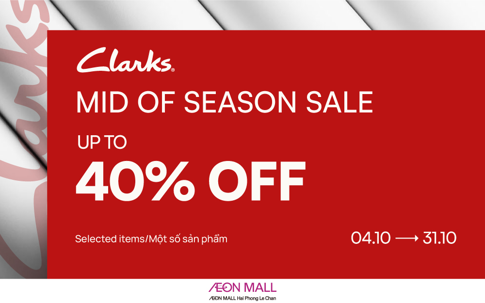 CLARKS | MID OF SEASON SALE UPTO 40%