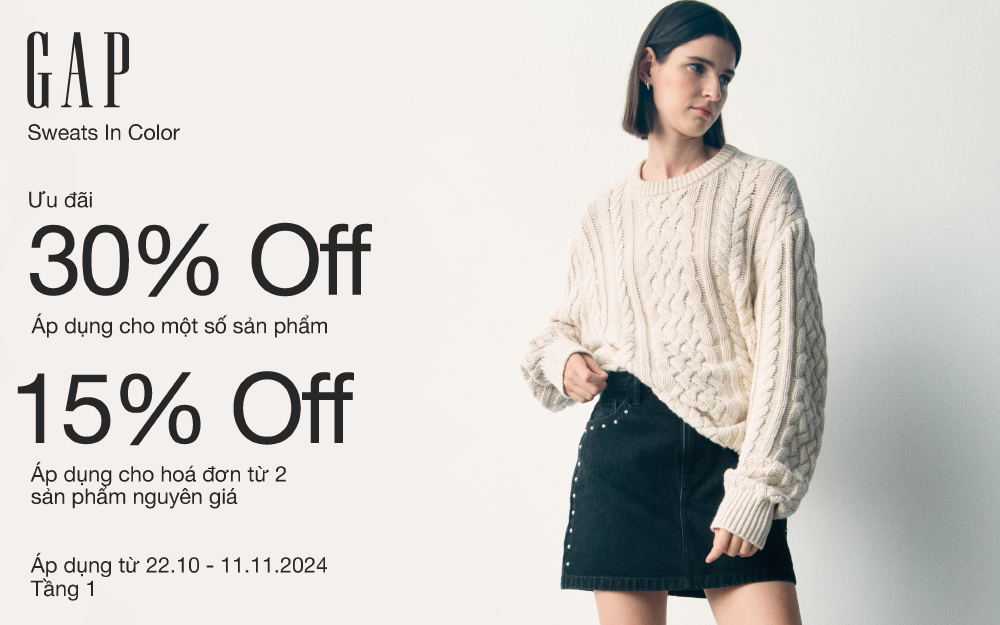 SPECIAL OFFER – ƯU ĐÃI LÊN ĐẾN 30% TẠI GAP