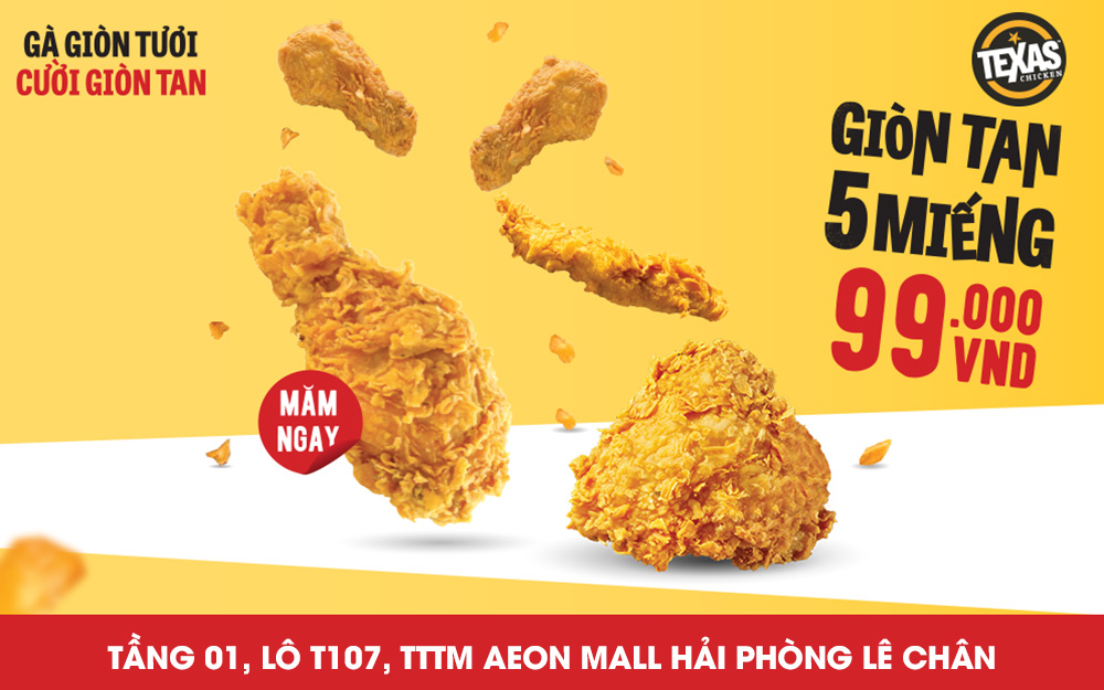 DEAL HOT – GIÒN TAN 5 MIẾNG 99K