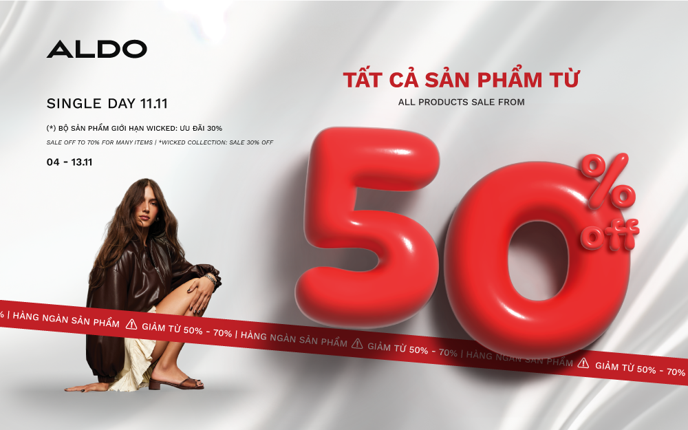 DEAL ĐỘC NHẤT CHO NGÀY ĐỘC THÂN – Khám phá ưu đãi 50% cho 11.11