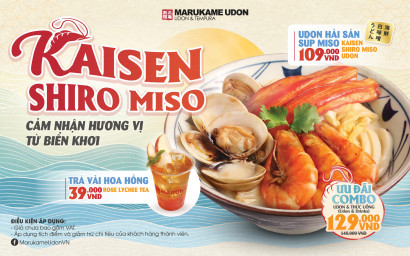 RA MẮT MENU MỚI: UDON HẢI SẢN SÚP MISO Cảm Nhận Hương Vị Từ Biển Khơi 🌊