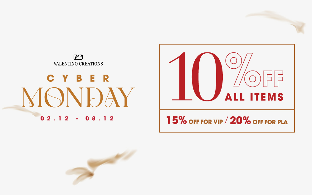 CYBER MONDAY: 10% ALL ITEMS | VIP 15% PLA 20%