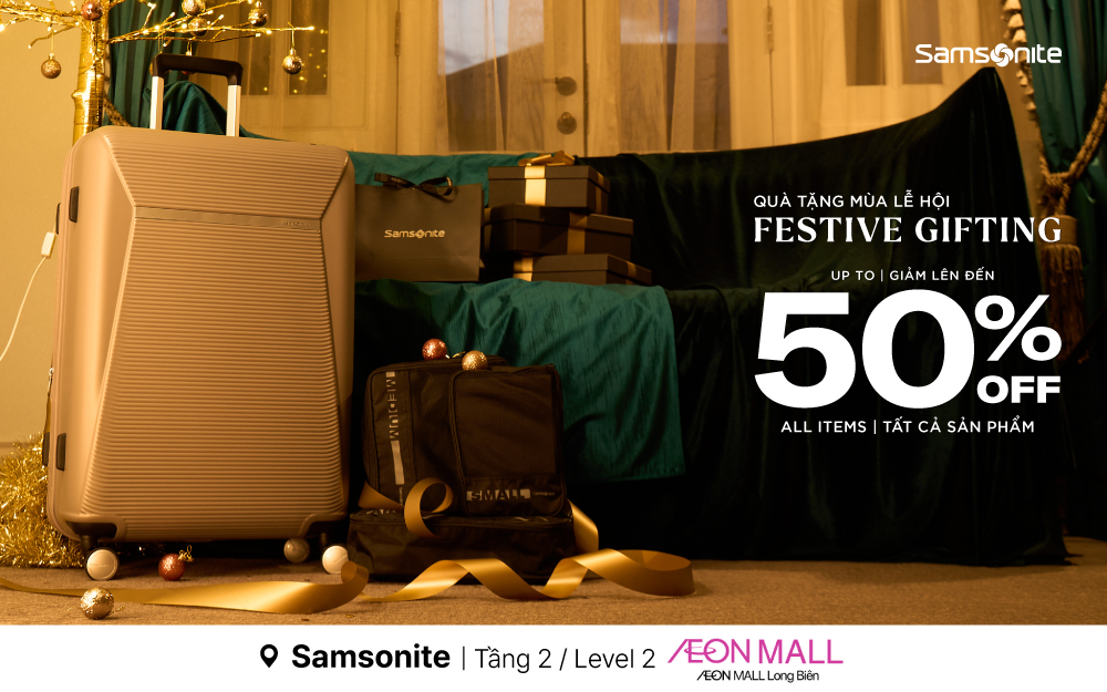 Festive Gifting | Cùng SAMSONITE lan tỏa niềm vui Mùa Lễ Hội với SET QUÀ chỉ từ 1,5 triệu