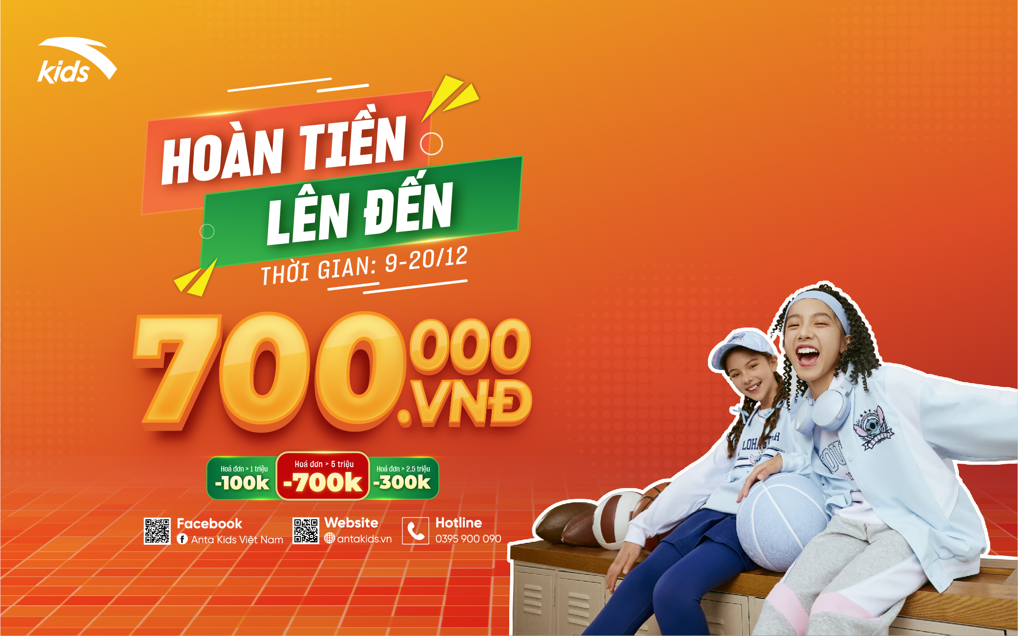 ĐÓN ĐÔNG ANTA KIDS SALE SỐC TỚI 50%++, HOÀN TIỀN TRỰC TIẾP TỚI 700K