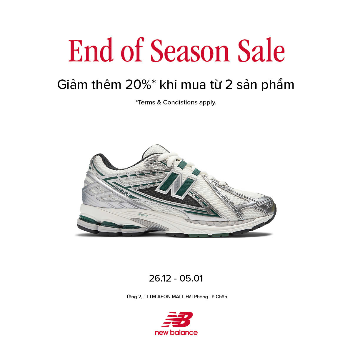 🎉 EOSS – ƯU ĐÃI CUỐI NĂM KHÔNG THỂ BỎ LỠ CỦA NEW BALANCE! 🎉