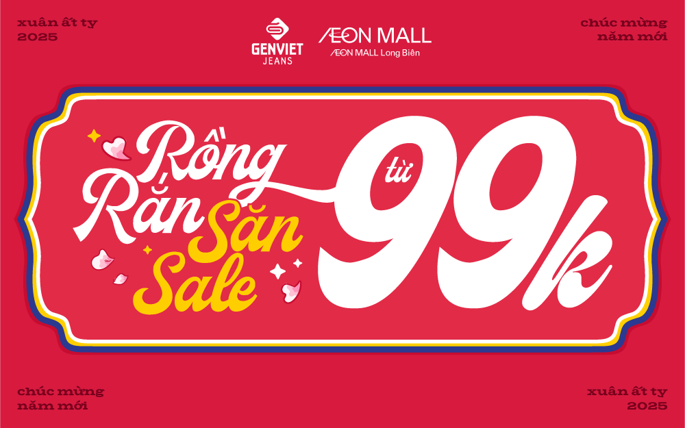 GENVIET JEANS 🐉🐍 RỒNG RẮN SĂN SALE – ĐỒNG GIÁ TỪ 𝟵𝟵𝗞