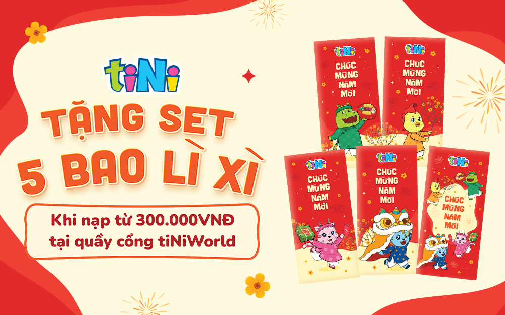 ĐẾN TINIWORLD AEON MALL HẢI PHÒNG NHẬN NGAY SET BAO LÌ XÌ TẾT! 