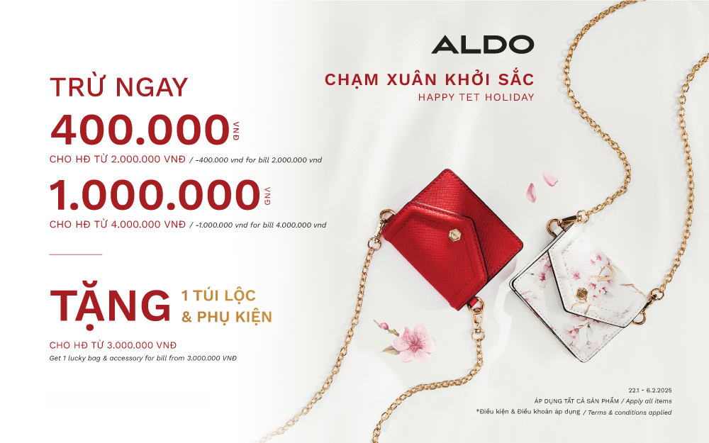 ALDO | CHẠM XUÂN KHỞI SẮC RƯỚC TÚI LỘC VỀ NHÀ 🧧