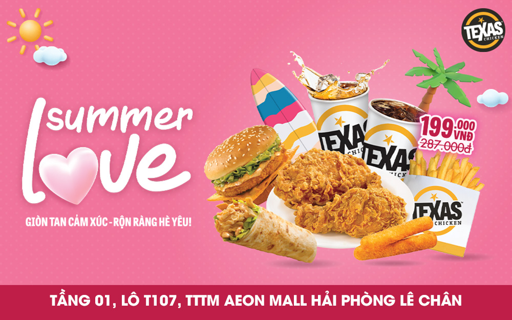 TEXAS CHICKEN | RỘN RÀNG HÈ YÊU – SĂN LY XINH LY BLING SIÊU YÊU