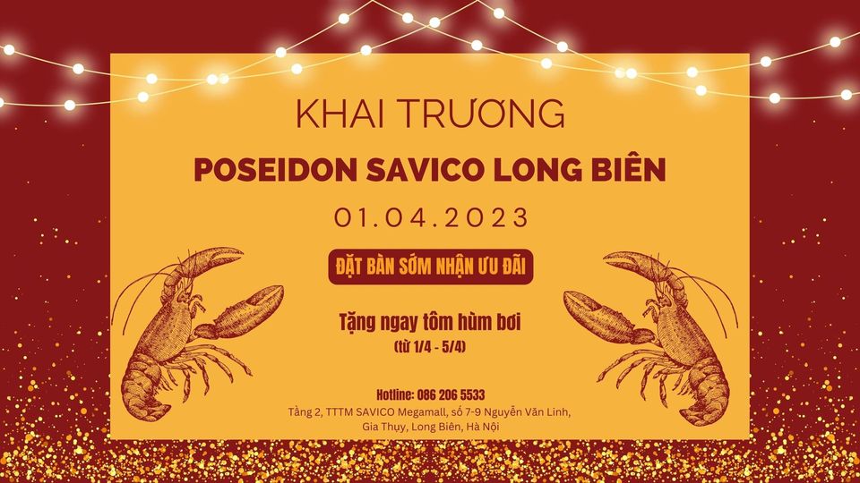 KHAI TRƯƠNG POSEIDON SAVICO LONG BIÊN