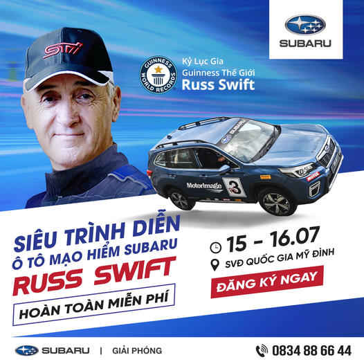 SIÊU TRÌNH DIỄN Ô TÔ MẠO HIỂM SUBARU RUSS SWIFT